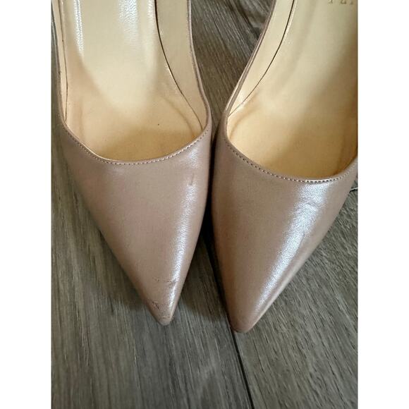 Christian Louboutin Nude Pointy Toe Heel Pump size 37.5 - Picture 9 of 16